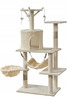 VEĽA VYSOKÁ VEŽA NA ŠKRAPANIE PRE MAČA, DOM PRE MAČACIU, 4 POVRCHY